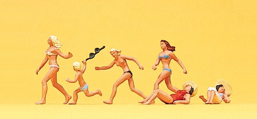 Preiser 10211 HO scale, Bathers on the beach