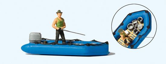 Preiser 10687 HO規 釣魚用小艇