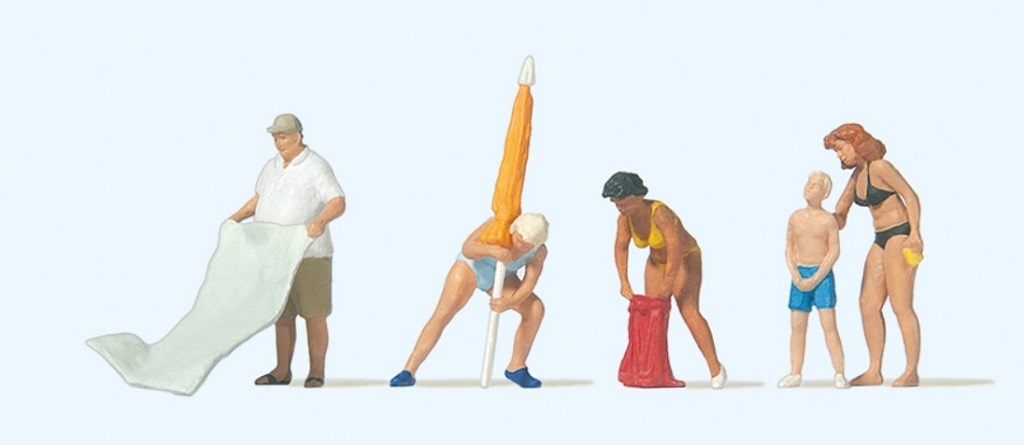 Preiser 10694 HO scale, Ready to sunbathe