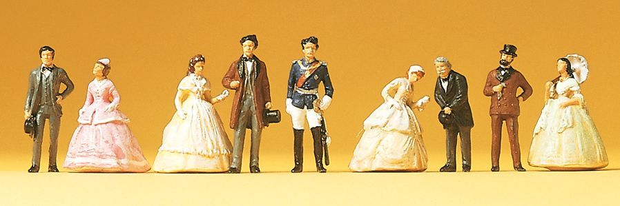 Preiser 12061 HO scale, King Ludwig with his entourage (Bavaria)