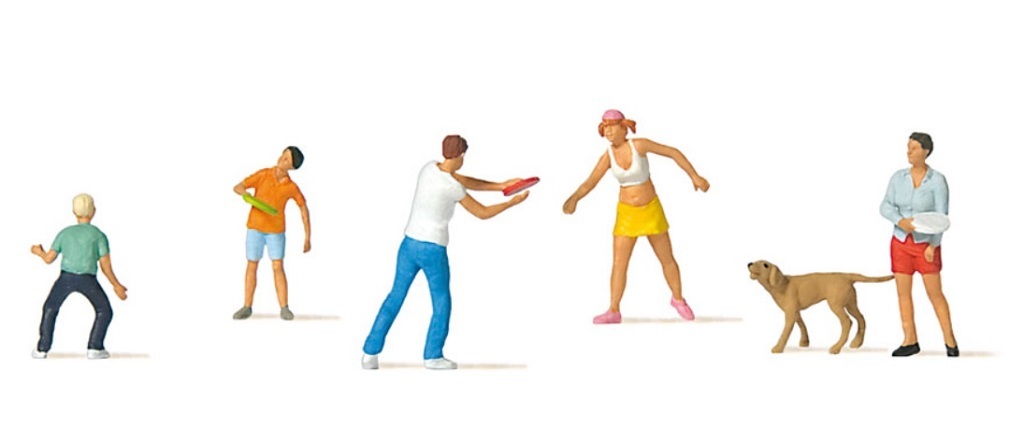 Preiser 10696 HO規 玩飛盤