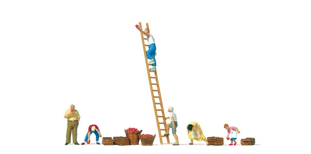 Preiser 10720 HO規 採收蘋果