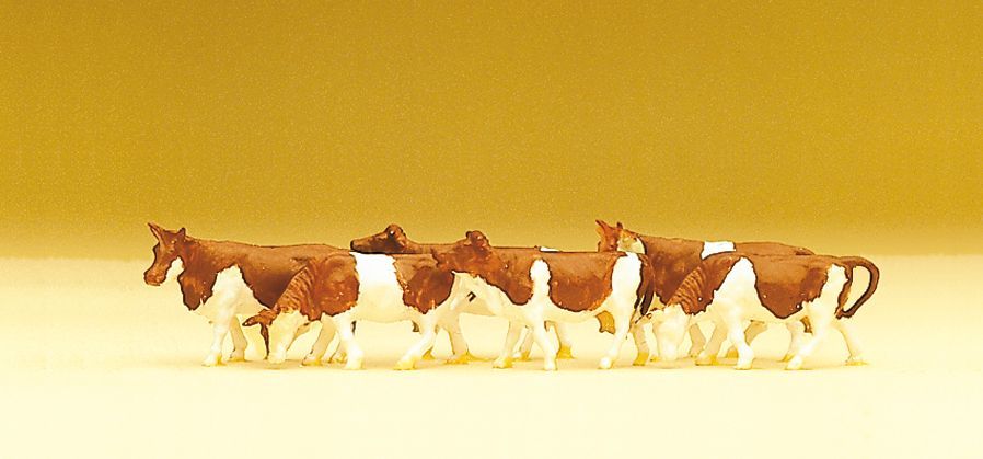 Preiser 79155 N規 乳牛.棕白