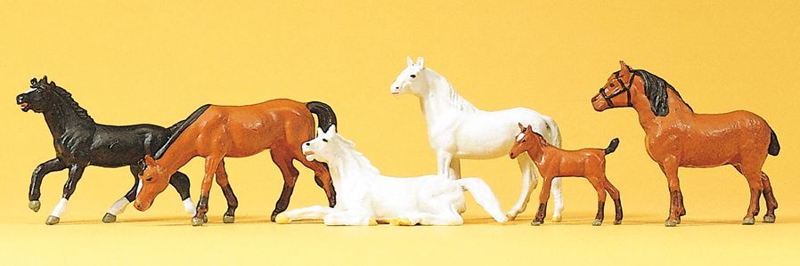 Preiser 10150 HO scale, Horses