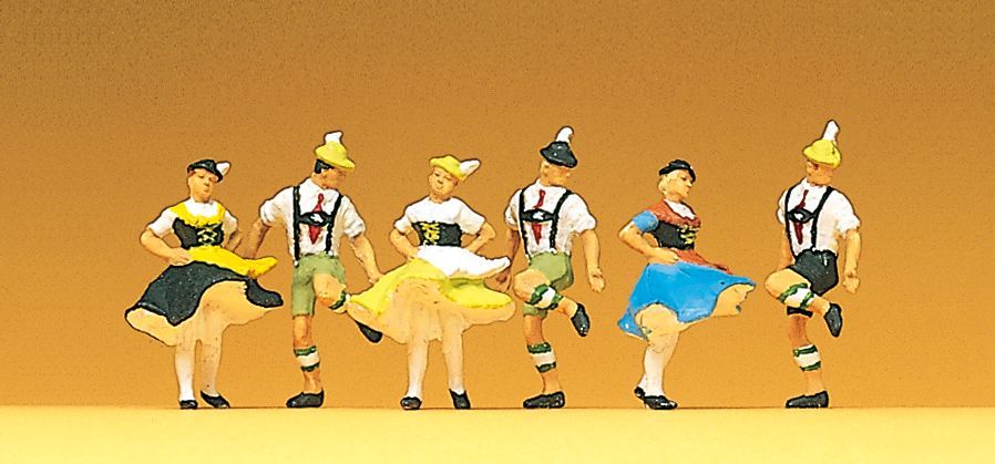 Preiser 10240 HO scale, Bavarian folk dancers