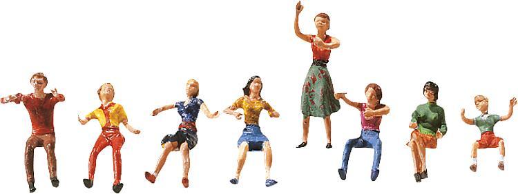 Faller 153050 HO規 Fairground Set of figures I 坐遊樂設施的人 1