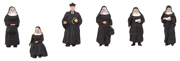 Faller 150942 HO規 Nuns and parson 修女與牧師