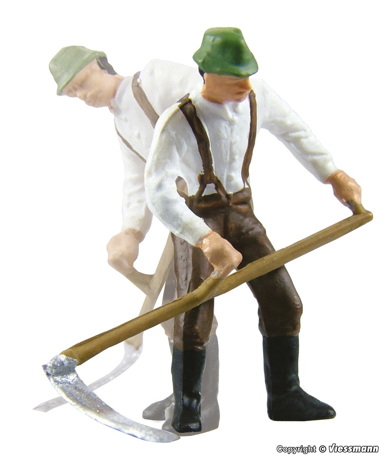 Viessmann 1520 HO規 Farmer with scythe 揮動大鐮刀的男人.會動