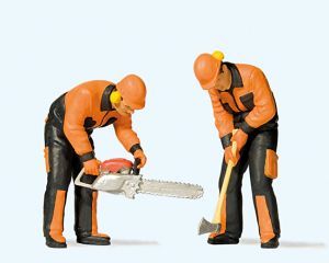 Preiser 44914 G Modern lumberjacks