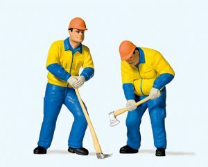 Preiser 44913 G Modern lumberjacks