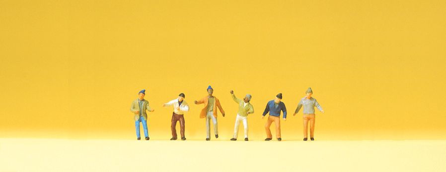 Preiser 80908 Z規 街道上的人們