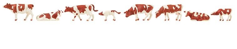 Faller 151903 HO規 Cows brown flecked 乳牛.棕白