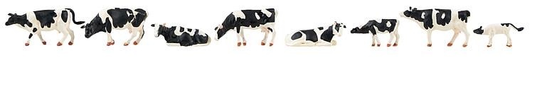 Faller 151904 HO規 Cows, Friesian 乳牛.黑白