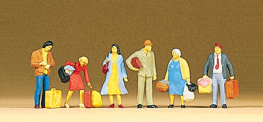 Preiser 10114 HO規 拿著行李的旅客