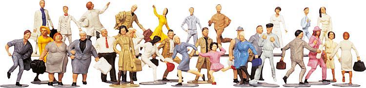Faller 153002 HO規 Travellers Passers-by 36 pieces 行人 旅客 36人