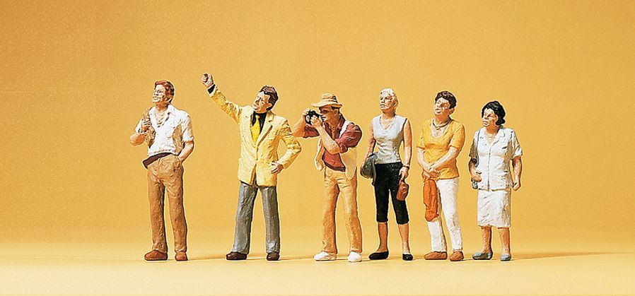 Preiser 10467 HO規 遊覽中的旅客