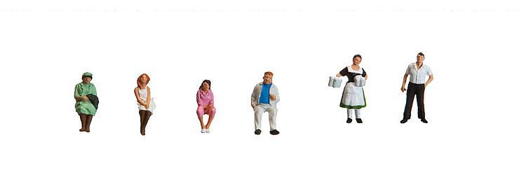 Faller 151067 HO規 Waiters and waitresses 服務生 坐著的人