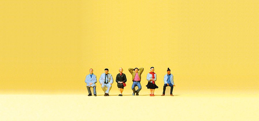 Preiser 79213 N規 坐著的人