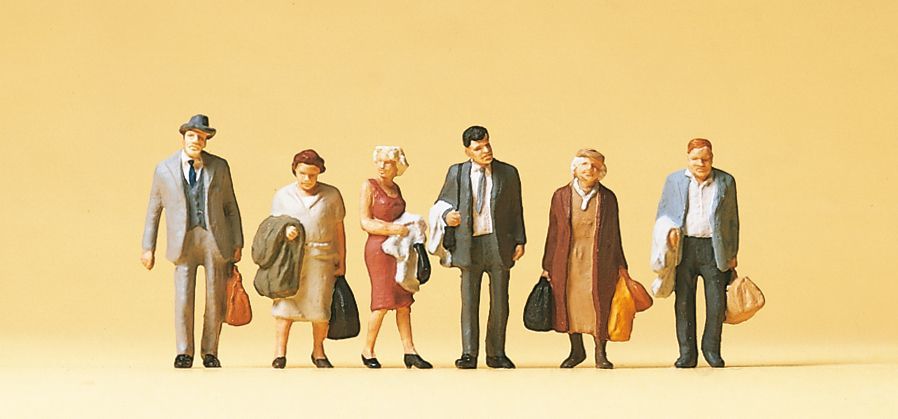 Preiser 10403 HO規 拿行李的乘客