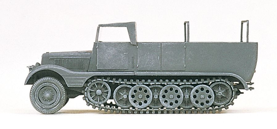 Preiser 16561 HO規  EDW 半履帶車 3t SdKfz 11.有敞篷.未上色