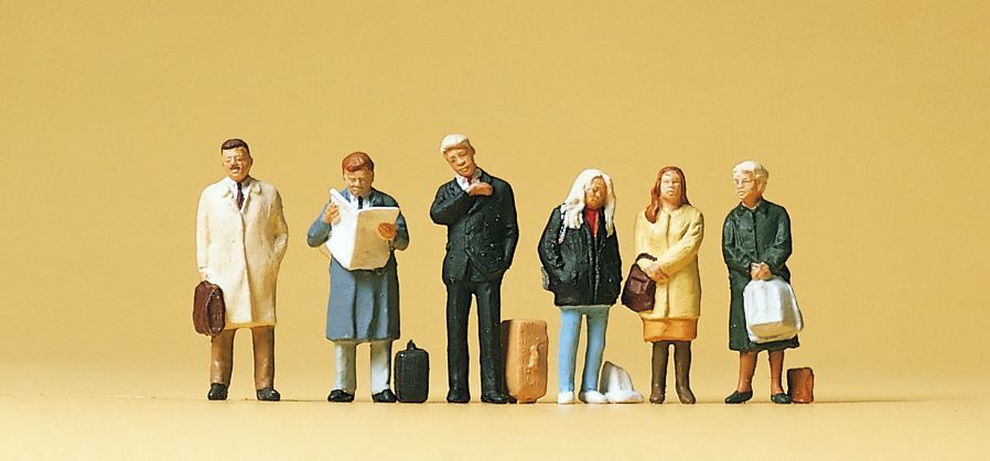 Preiser 10411 HO規 等待中的乘客