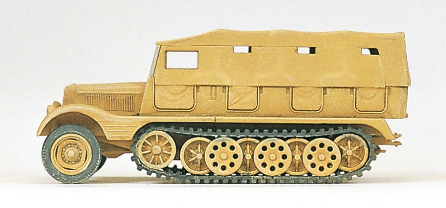 Preiser 16562 HO規  EDW 半履帶牽引車3t SdKfz 11.含先鋒設備.未上色