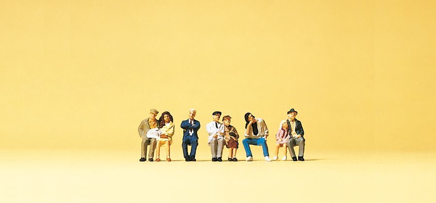 Preiser 79123 N規 坐著的人 乘客