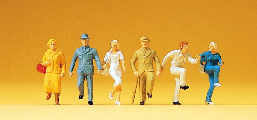 Preiser 14132 HO規 爬樓梯的人 上樓