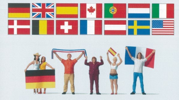 Preiser 10745  HO規 足球迷