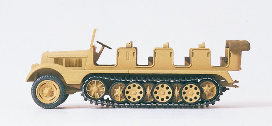 Preiser 16544 HO規 半履帶車 3t SdKfz 11.未上色