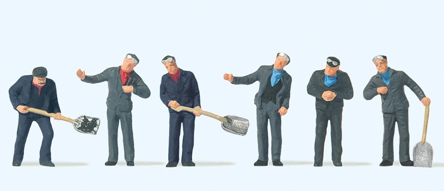 Preiser 10788 HO規 鏟煤的人