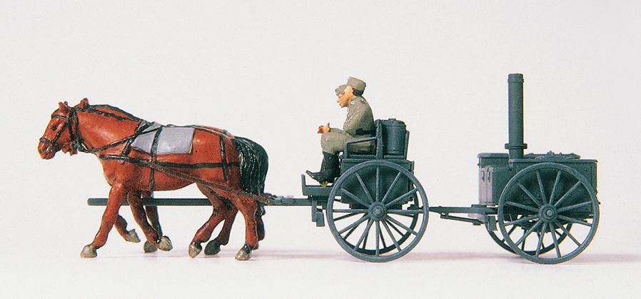 Preiser 16507 HO規 德國馬車 未上色