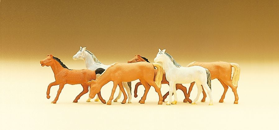 Preiser 79150 N規 馬匹 6隻