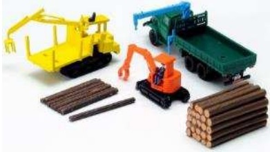 Tomytec 307884 N規 原木搬運工程車組