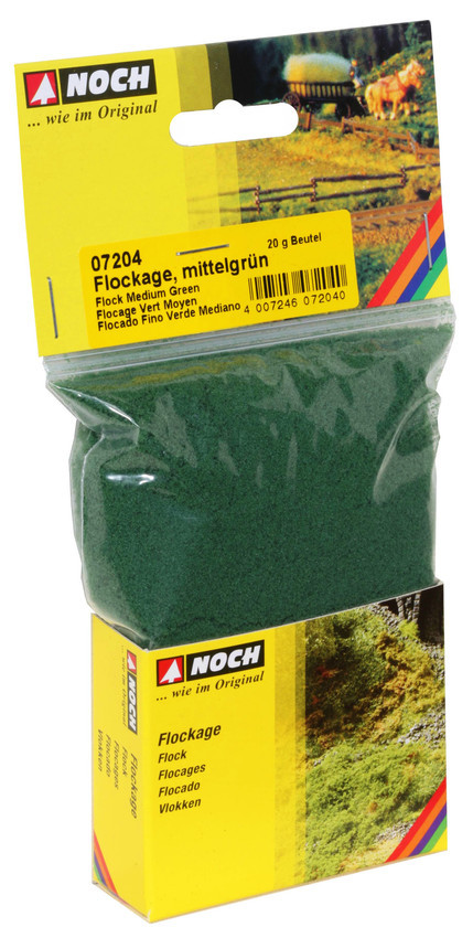 Noch 07204 Flock  Medium Green, 20 g