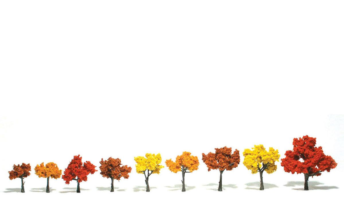 Woodland TR1541 Deciduous Fall Mix ,6pcs