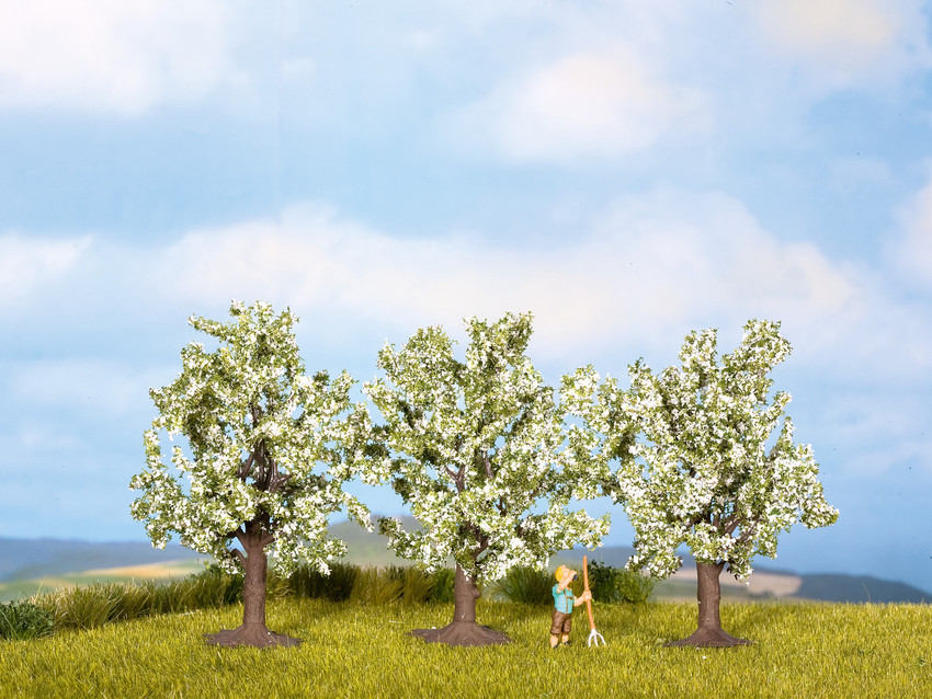 Noch 25111 HO規 白色果樹 (3棵)