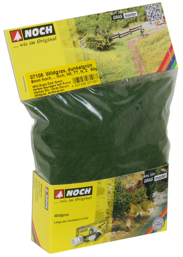 Noch 07106 Wild Grass dark green, 6 mm,50g