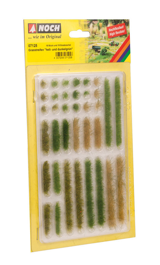 Noch 07125 Grass Tufts “light and dark green” 綠色.黃色草叢.6mm