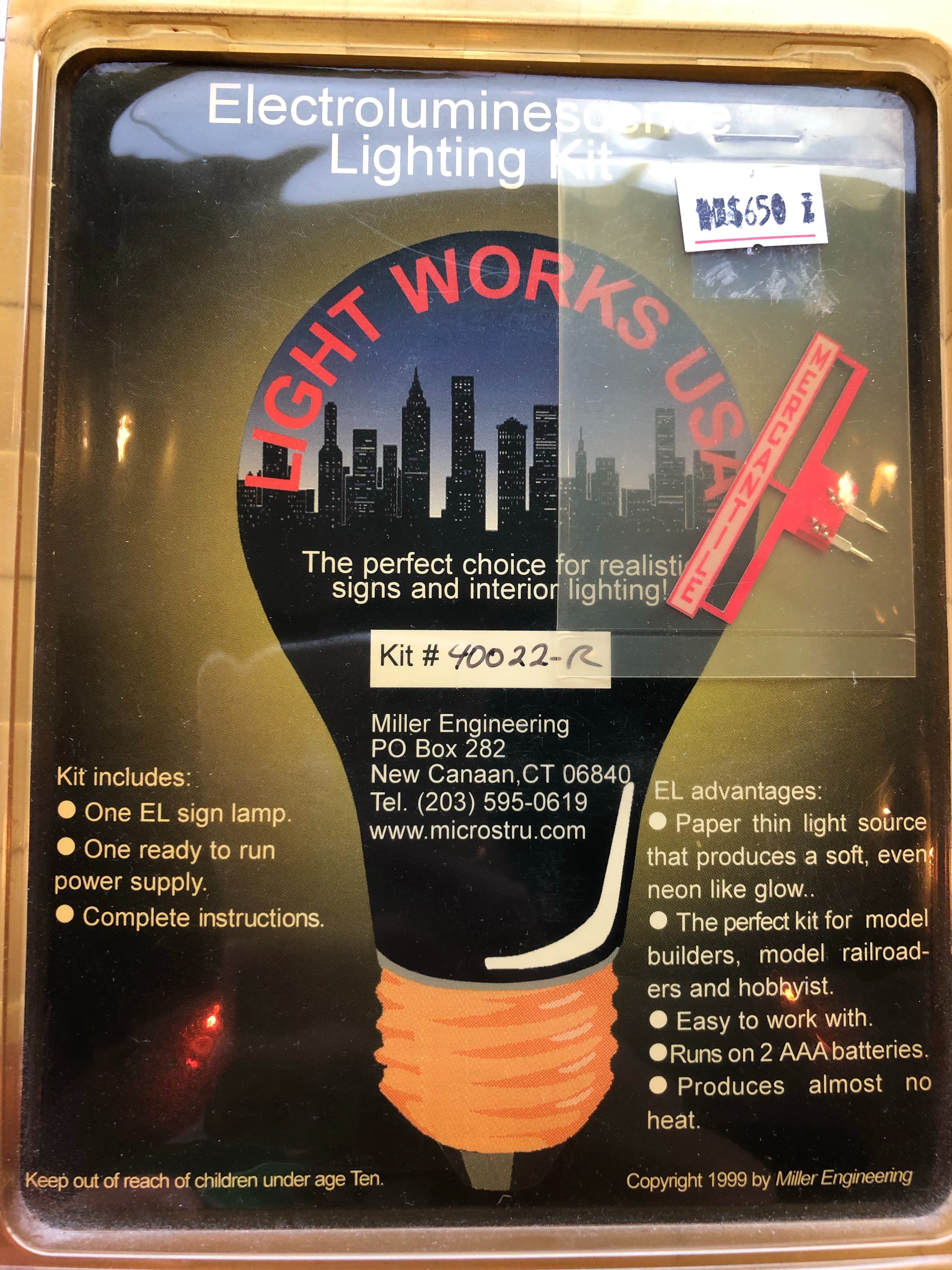 Micro Structures 40022-R Mercantile 霓虹燈