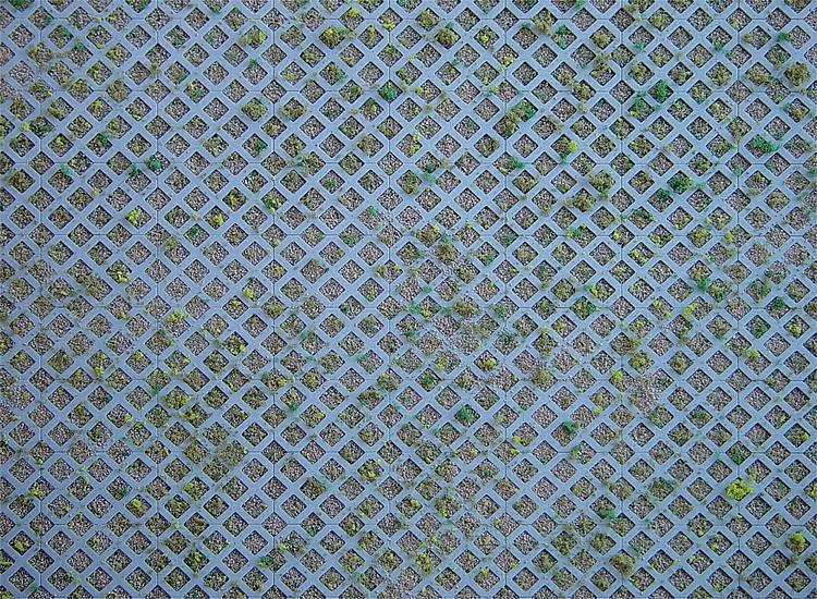 Faller 170625 HO規 Wall card Diamond perforated bricks with grass 帶草的穿孔磚牆卡