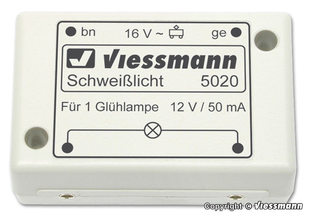 Viessmann 5020 Electronic welding light 焊接燈光模組.藍閃燈