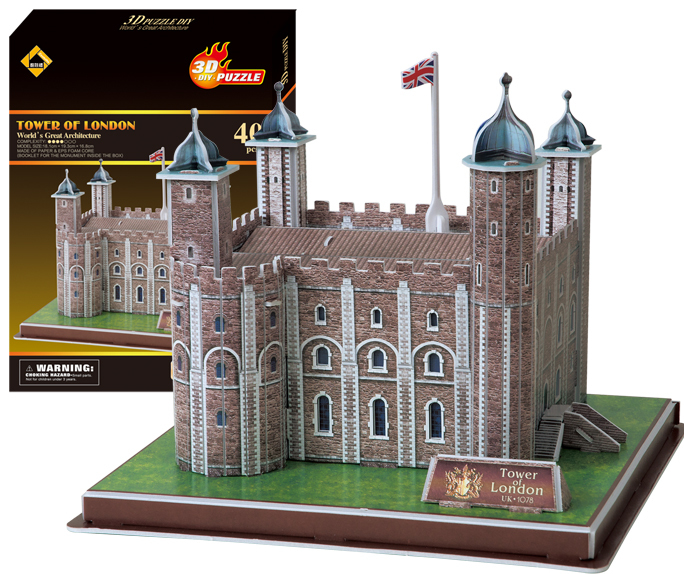酷娃禮 B1882-12 Tower of London 倫敦塔.3D立體拼圖.40片