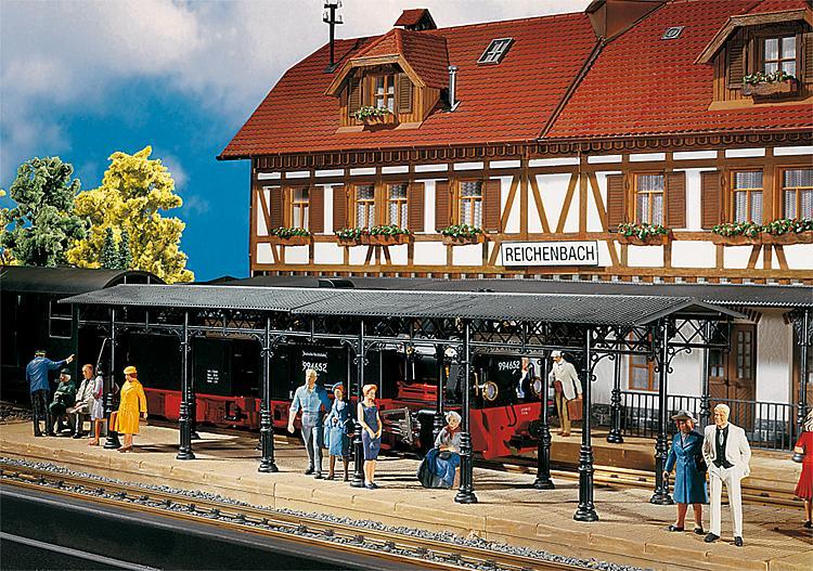 Faller 330908 G規 Roof-covered platform 有屋頂的月台