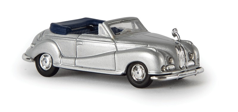 Brekina 24502 BMW 502 Cabrio silver