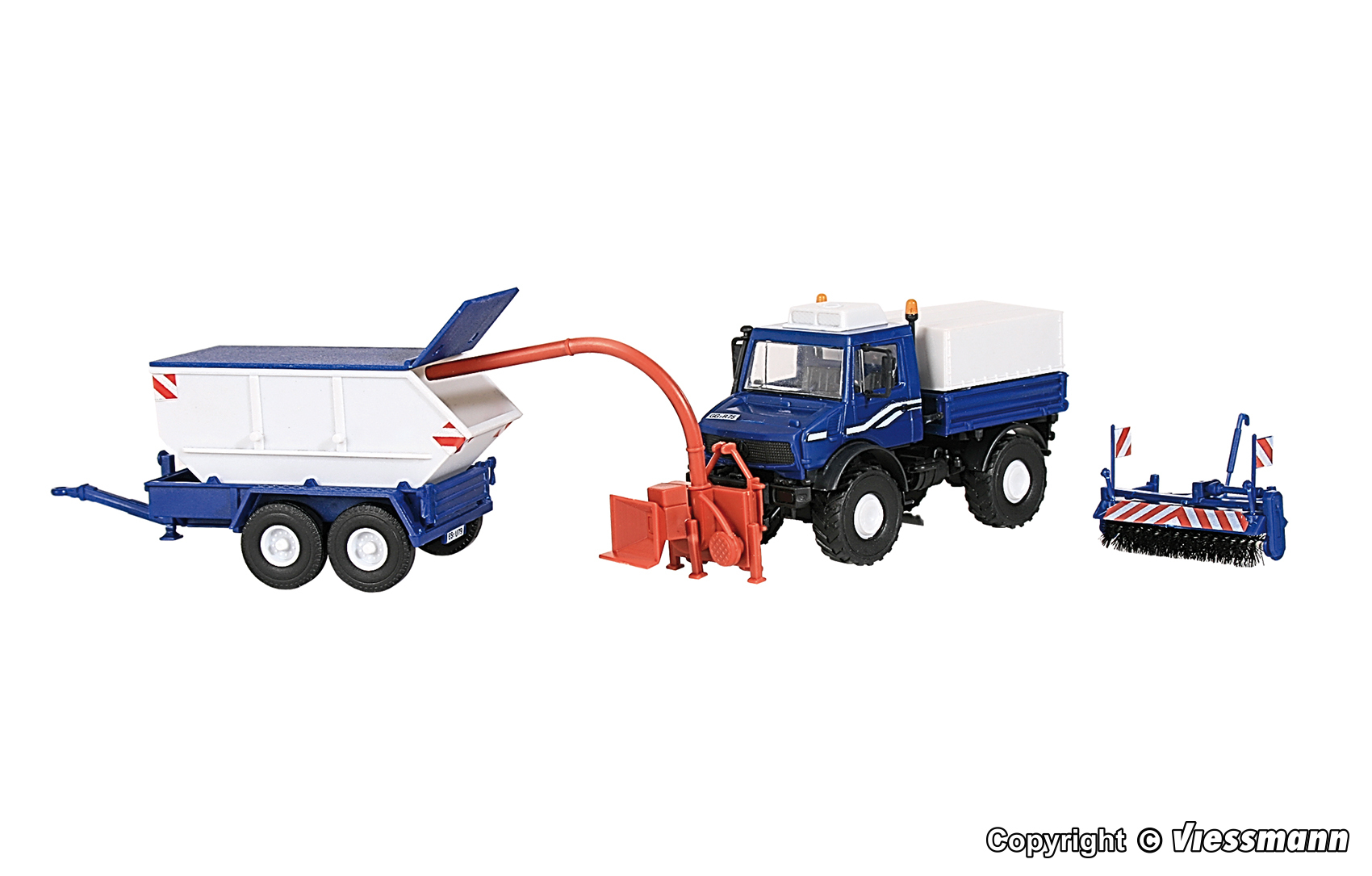 特價 Kibri 14984 HO規 清掃設備與拖車.套件