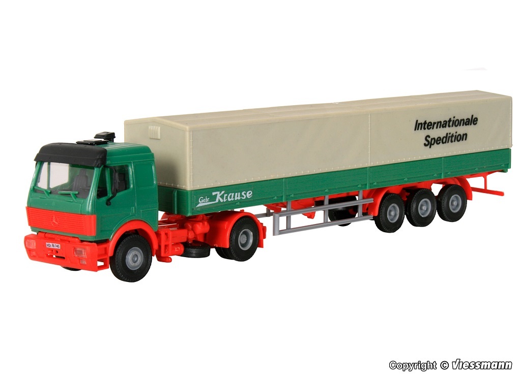 Kibri 14643 HO規 篷布半掛卡車.套件