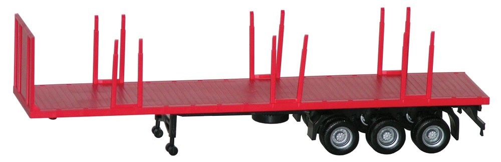 Herpa 326-5456 HO規 Flatbed Trailer 平板拖車.灰色
