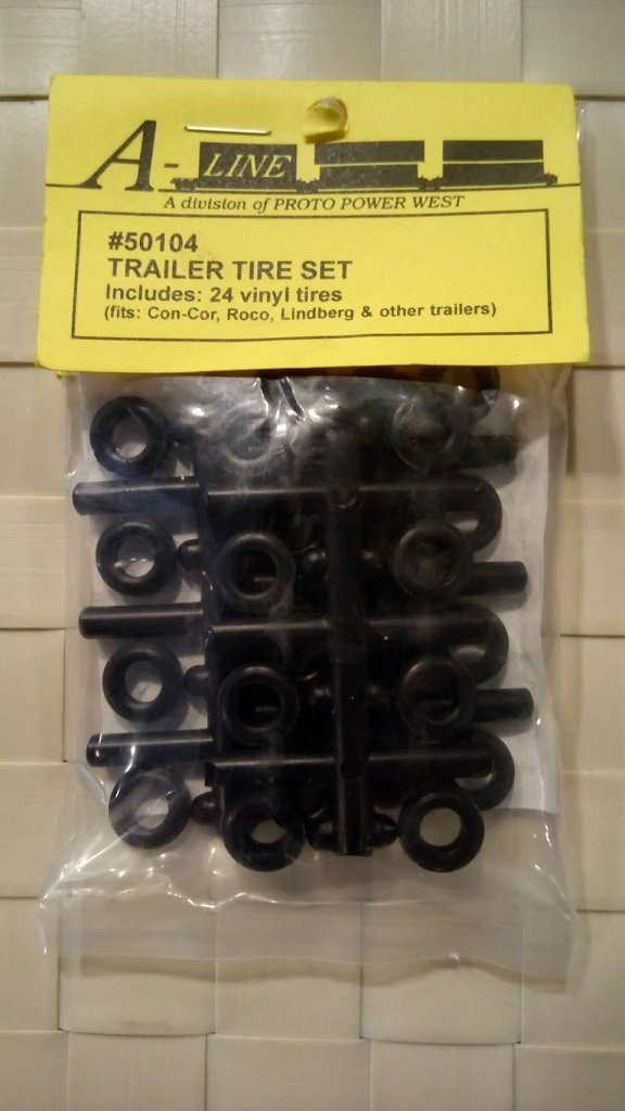 A-LINE 50104 HO規 trailer tire set 拖車輪胎組.24入