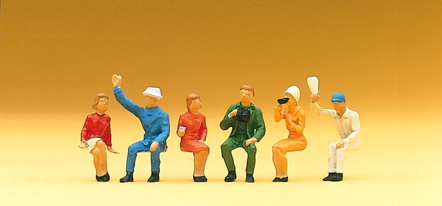 Preiser 14025 HO規 乘客 坐姿